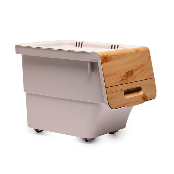 Tekerlekli Bambu Organizer 12 LT (4 ADET) ürün görseli 1