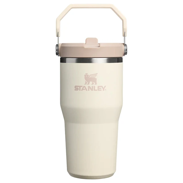 The IceFlow Flip Straw 2.0 Tumbler 0.6L / 20oz Cream (New) (4 ADET) ürün görseli 1
