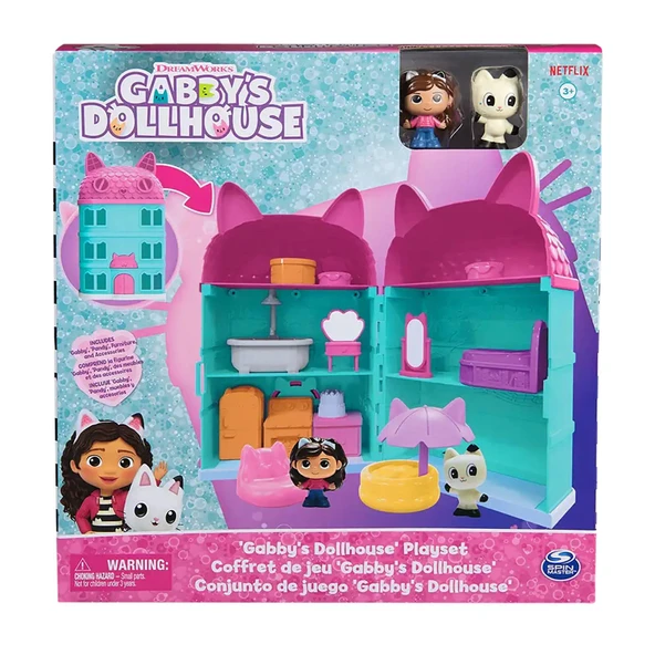 Gabby's Dollhouse Katlanabilir Mini Oyun Evi (5 ADET) ürün görseli 1