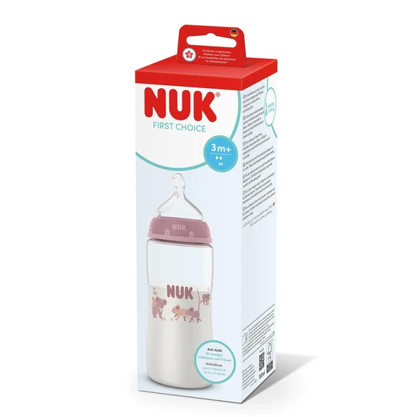 First Choice PP Biberon, 300 ml, Pembe, Kız (4 ADET) ürün görseli 1