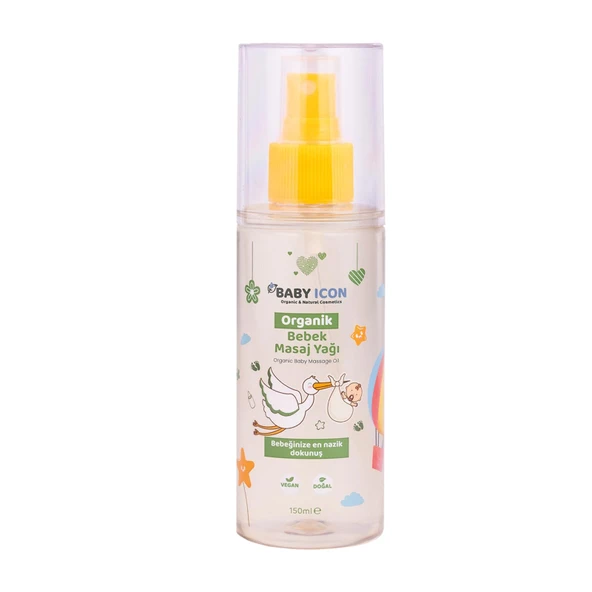 Baby Icon Organik Bebek Masaj Yağı 150 ml (4 ADET) ürün görseli 1