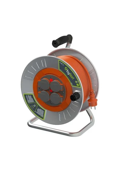 Bylion MMP-20325-F 3X2.5 TTR 20m Metal Kablo Makarası ürün görseli 1