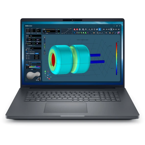 Dell Pro Max 18 Plus Ultra 7 265HX 32GB 3TB SSD 12GB RTX Pro 3000 Blackwell 18 QHD+ 120Hz Windows 11 Pro MB18250-2-3 ürün görseli 1