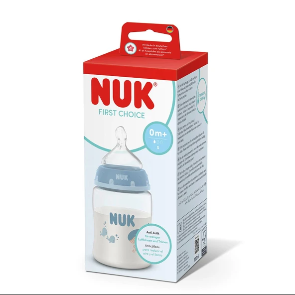 First Choice PP Biberon, 150 ml, Mavi, Erkek (5 ADET) ürün görseli 1