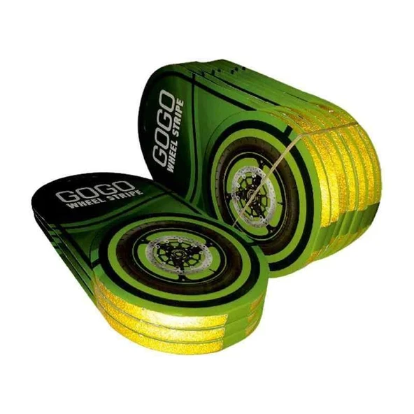 Reflektör Sarı 7Cm X 7 M Lüks 1 Set Jant Şeridi ürün görseli 1