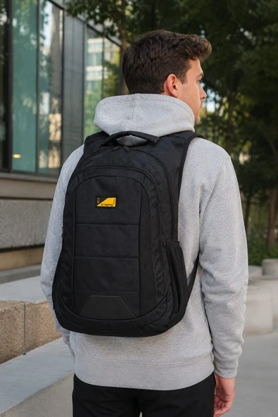 SR-04 Unisex Yarasa Okul Sırt Çantası Öğrenci Günlük Seyahat Tatil Spor Yürüyüş Seyahat Gezi Kamp Günlük Mo SİYAH ürün görseli 1