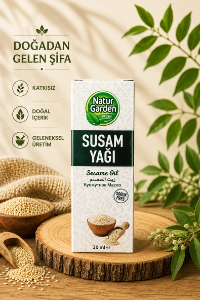 Natur Garden Susam Yağı 20 ML ürün görseli 1