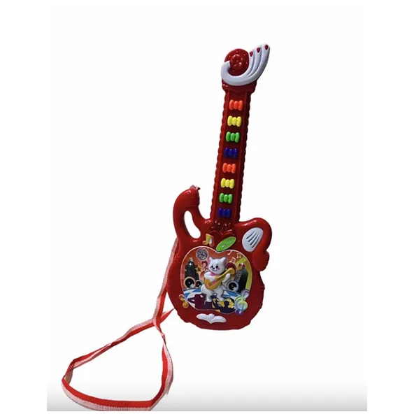 Pilli, Sesli Çok Fonksiyonlu Kutulu Efsane Gitar (4 ADET) ürün görseli 1