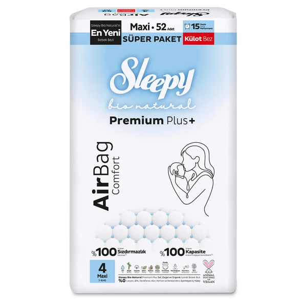 Bio Natural Külot Bez, 4 Beden 52 Adet (4 ADET) ürün görseli 1