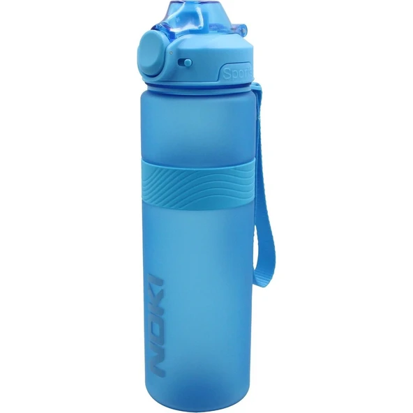 Noki Petg Kilitli Kapak Plastik Matara 1000 ml Mavi ürün görseli 1