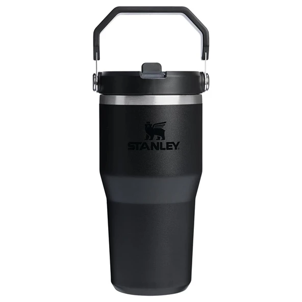 IceFlow Flip Straw Tumbler Pipetli Termos 0.60 L - Siyah (3 ADET) ürün görseli 1
