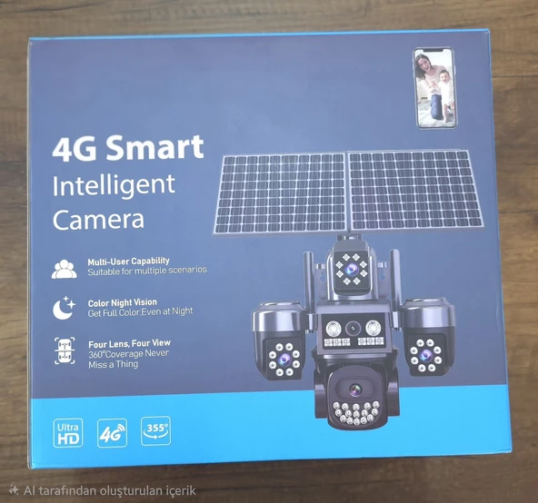 Acme Iprocam 332PLUS 4kameralı  Çakarlı 12MP Çift Solar 4glte Kamera ürün görseli 1