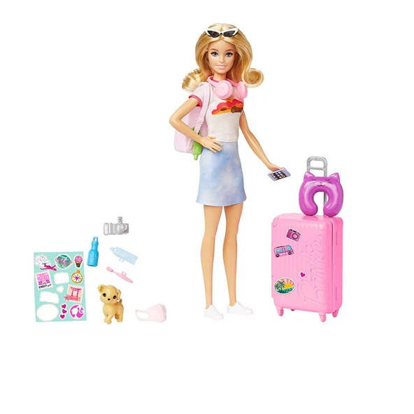 Seyahatte Bebeği ve Aksesuarları (3 ADET) ürün görseli 1