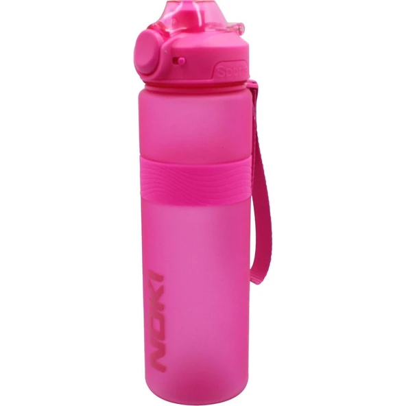 Noki Petg Kilitli Kapak Plastik Matara 1000 ml Pembe ürün görseli 1