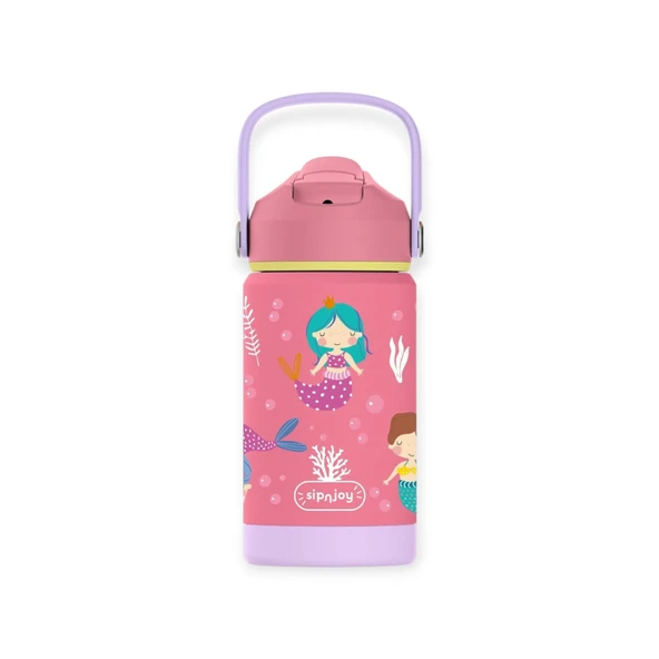 - FlipSip Çocuk Su Termosu | 360 ml - Mermaid Dream (5 ADET) ürün görseli 1