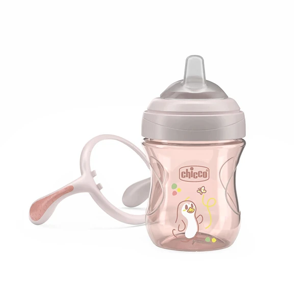 Yumuşak Uçlu Alıştırma Bardağı 4+ Ay 200 ml Kız (2 ADET) ürün görseli 1