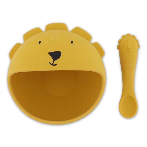 Mr. Lion - Silikon Bebek Yemek Seti (3 ADET) ürün görseli 1