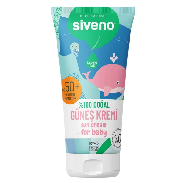 %100 Doğal Bebekler İçin Güneş Kremi 50+F 50 ml (3 ADET) ürün görseli 1