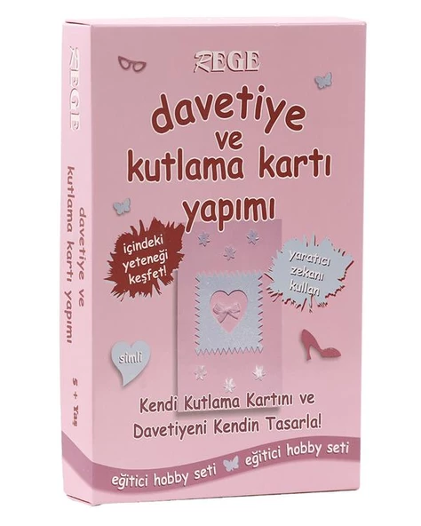 Davetiye ve Kutlama Kartı Yapımı Rege ürün görseli 1