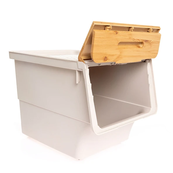 Bambu Çok Amaçlı Tekerlekli Organizer 33 lt Tek Modül (2 ADET) - Resim 2