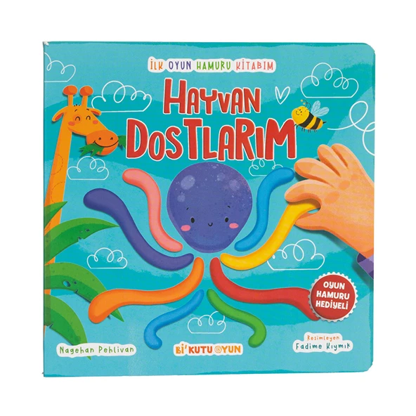 Hayvan Dostlarım Aktivite kitabı ve 3x50gr Hamur Hediyeli (4 ADET) ürün görseli 1
