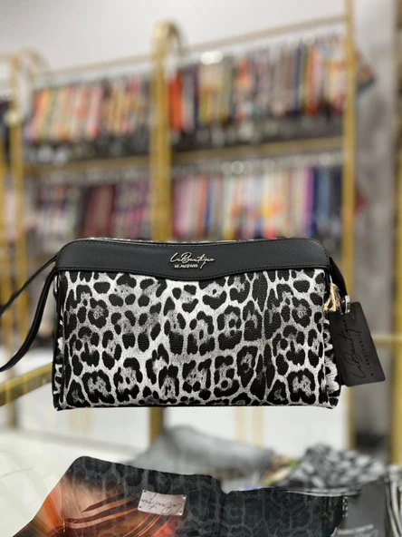 La Boutique Çanta Leopar Gri ARL210605 ürün görseli 1