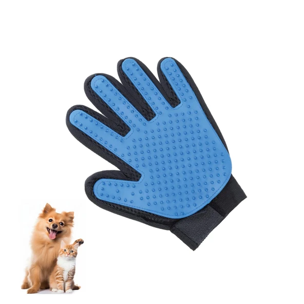 Happy Toozey HT05 Kedi Köpek Tüy Toplama Eldiveni Mavi ürün görseli 1