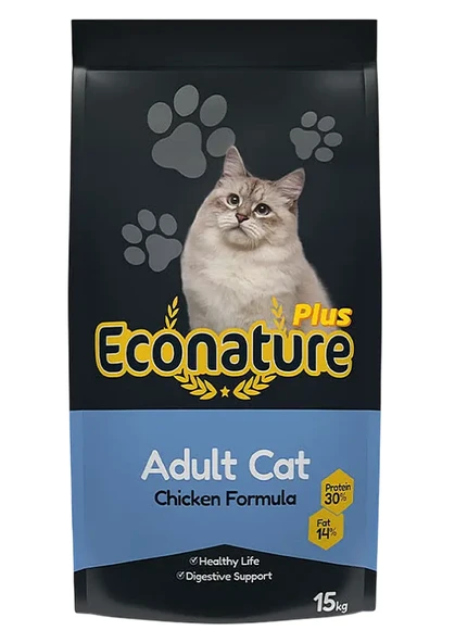 Econature Plus Tavuklu Yetişkin Kedi Maması 15 Kg ürün görseli 1