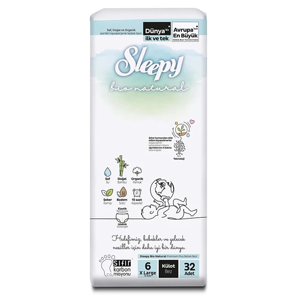 Bio Natural Külot Bez 6 beden 32 (5 ADET) ürün görseli 1