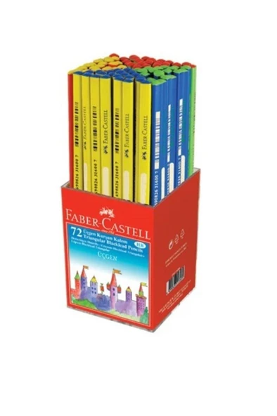 FABER CASTELL UCGEN OKUL KURSUN KALEM 2.5 B 72 LI ürün görseli 1
