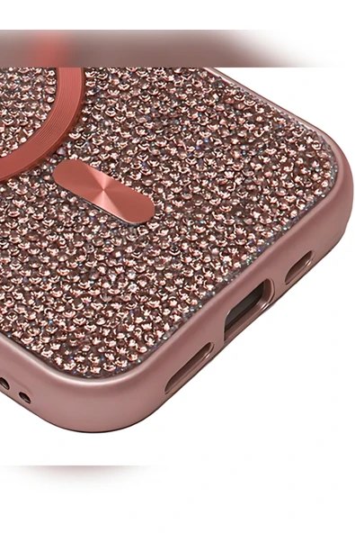 iPhone 11 Taşlı Magsafe Kılıf - Resim 4