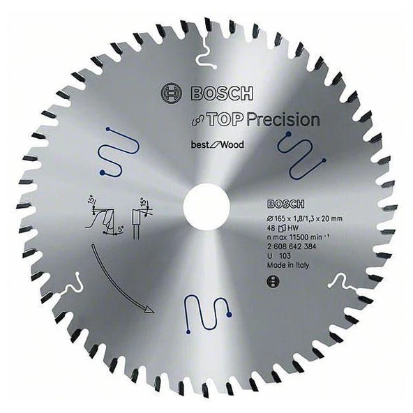 Bosch Daire Testere - BFWood 165*20 MM 48 Diş ürün görseli 1