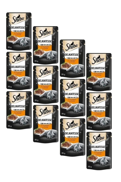 SHEBA Yetişkin Hindili Yaş Kedi Maması 85 Gr*12 ADET ürün görseli 1
