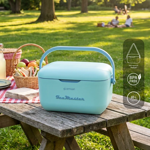 Emsan Ice Master Thermos Box 20 Litre Mavi ürün görseli 1