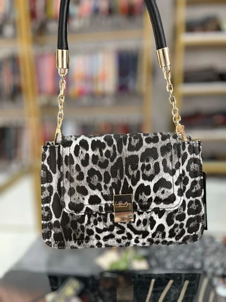La Boutique Çanta Leopar Gri ARL531705 ürün görseli 1