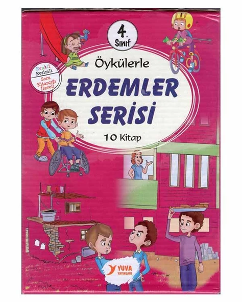 4. Sınıf Öykülerle Erdemler Serisi Kitap Seti Yuva Yayınları ürün görseli 1