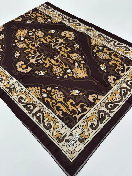 QASHKA Soft Pamuklu Şal Etro Desen LBD0703 ürün görseli 1