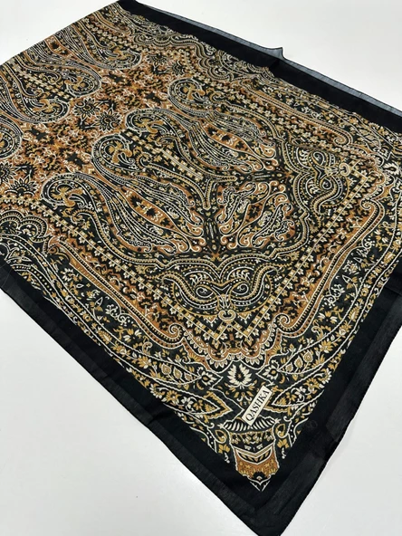 QASHKA Soft Pamuklu Şal Etro Desen LBD0911 ürün görseli 1