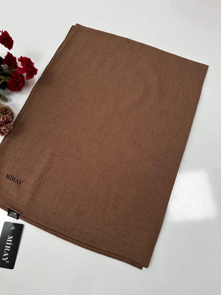 Miray Romeo Pamuk Keten Şal Renk: Sütlü Kahve 2 VDM0119 ürün görseli 1