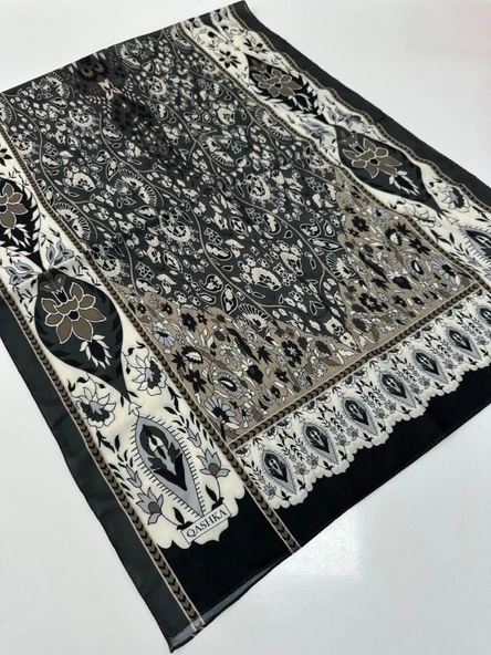 QASHKA Soft Pamuklu Şal Etro Desen LBD1501 ürün görseli 1