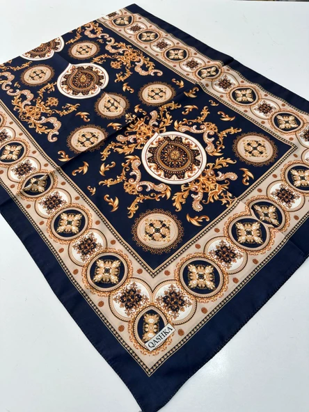 QASHKA Soft Pamuklu Şal Etro Desen LBD1322 ürün görseli 1