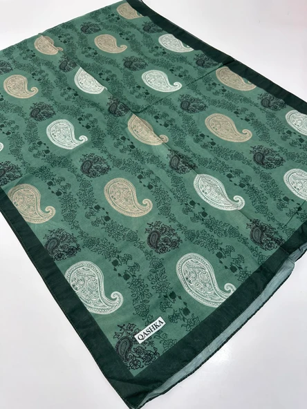 QASHKA Soft Pamuklu Şal Etro Desen LBD1417 ürün görseli 1