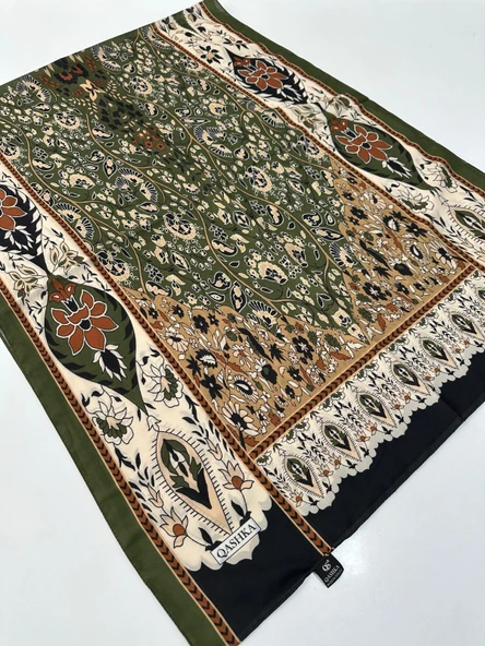 QASHKA Soft Pamuklu Şal Etro Desen LBD1512 ürün görseli 1
