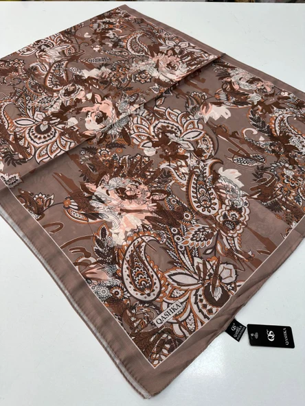 QASHKA Soft Pamuklu Şal Etro Desen LBD1216 ürün görseli 1