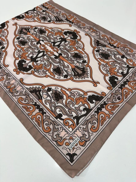 QASHKA Soft Pamuklu Şal Etro Desen LBD0721 ürün görseli 1