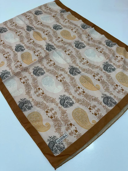 QASHKA Soft Pamuklu Şal Etro Desen LBD1421 ürün görseli 1
