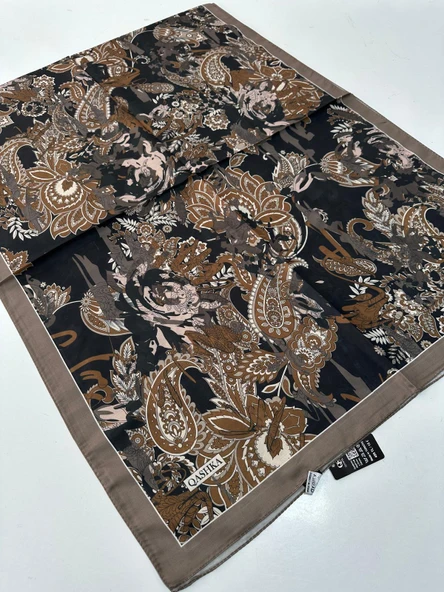 QASHKA Soft Pamuklu Şal Etro Desen LBD1202 ürün görseli 1