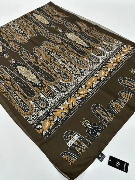 QASHKA Soft Pamuklu Şal Etro Desen LBD0610 ürün görseli 1