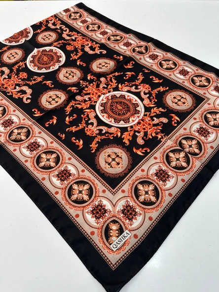 QASHKA Soft Pamuklu Şal Etro Desen LBD1316 ürün görseli 1