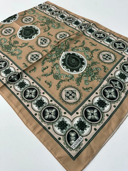 QASHKA Soft Pamuklu Şal Etro Desen LBD1320 ürün görseli 1